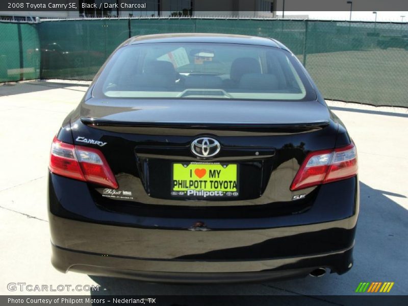Black / Dark Charcoal 2008 Toyota Camry SE