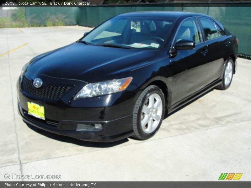 Black / Dark Charcoal 2008 Toyota Camry SE