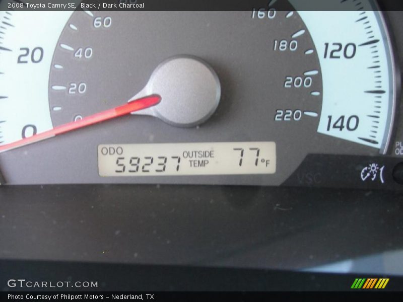 Black / Dark Charcoal 2008 Toyota Camry SE