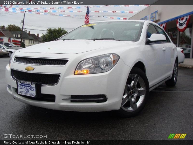Summit White / Ebony 2010 Chevrolet Malibu LT Sedan