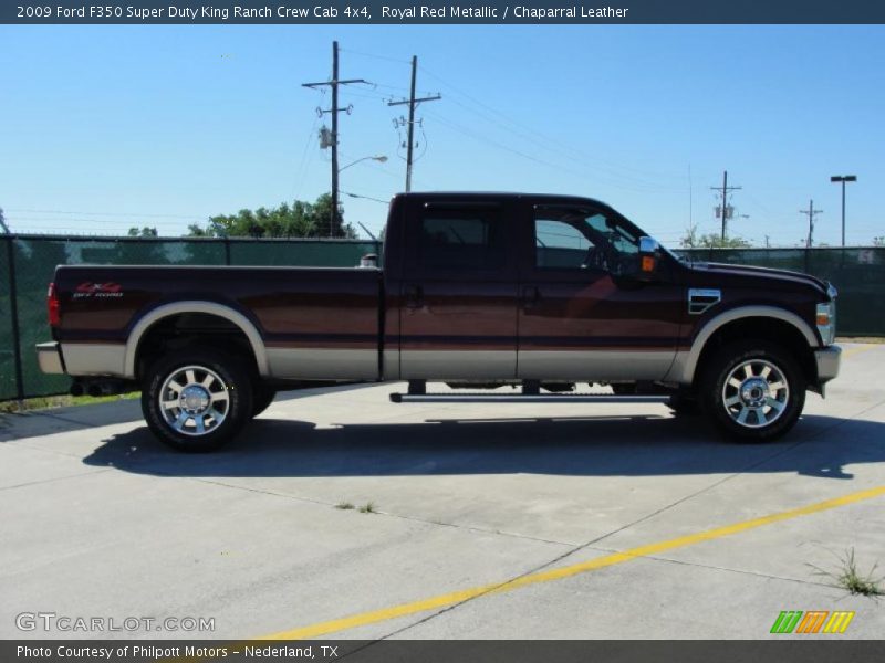 Royal Red Metallic / Chaparral Leather 2009 Ford F350 Super Duty King Ranch Crew Cab 4x4