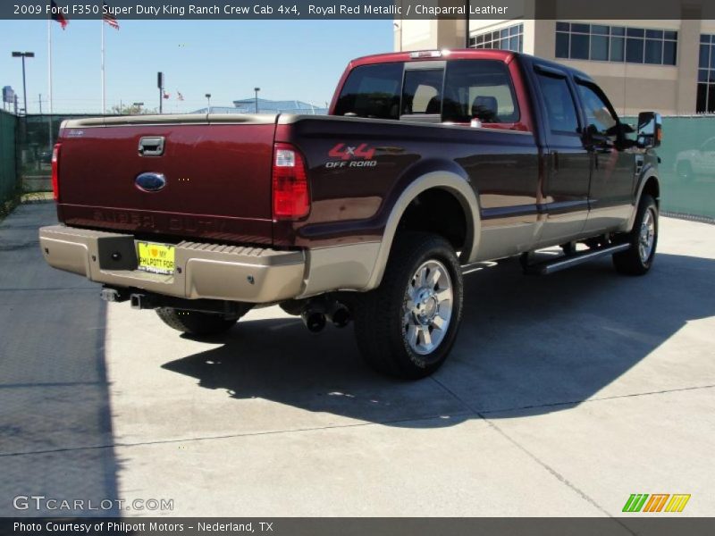 Royal Red Metallic / Chaparral Leather 2009 Ford F350 Super Duty King Ranch Crew Cab 4x4