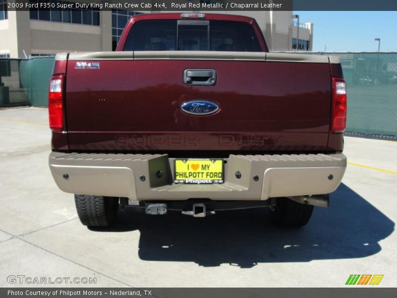 Royal Red Metallic / Chaparral Leather 2009 Ford F350 Super Duty King Ranch Crew Cab 4x4