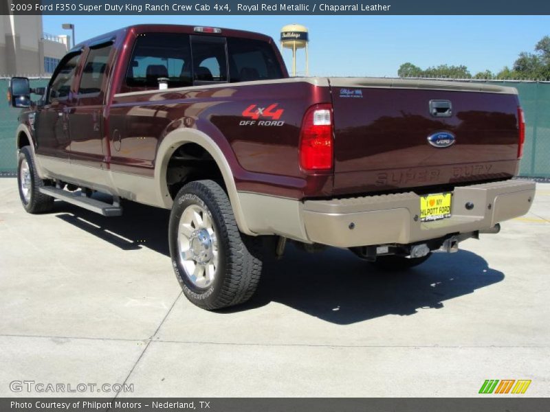 Royal Red Metallic / Chaparral Leather 2009 Ford F350 Super Duty King Ranch Crew Cab 4x4