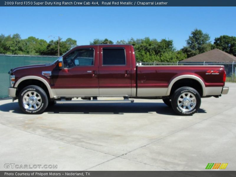 Royal Red Metallic / Chaparral Leather 2009 Ford F350 Super Duty King Ranch Crew Cab 4x4