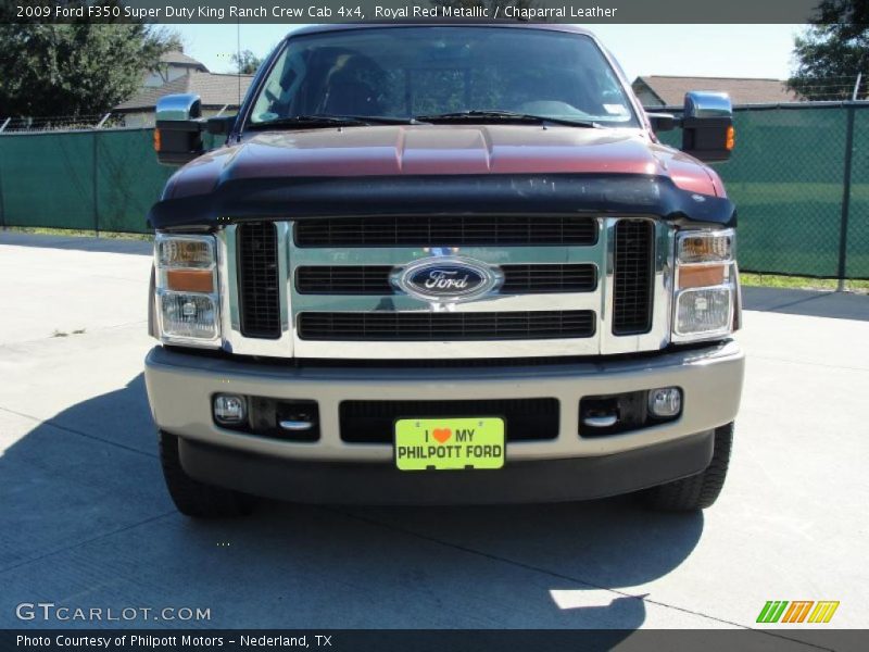 Royal Red Metallic / Chaparral Leather 2009 Ford F350 Super Duty King Ranch Crew Cab 4x4