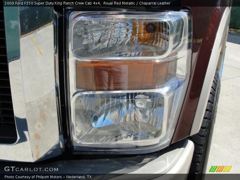 Royal Red Metallic / Chaparral Leather 2009 Ford F350 Super Duty King Ranch Crew Cab 4x4