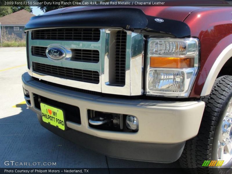 Royal Red Metallic / Chaparral Leather 2009 Ford F350 Super Duty King Ranch Crew Cab 4x4