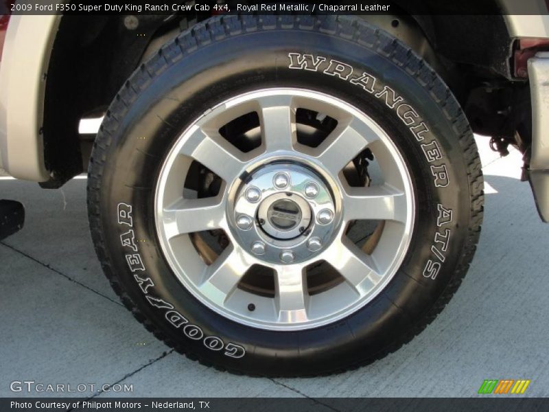 Royal Red Metallic / Chaparral Leather 2009 Ford F350 Super Duty King Ranch Crew Cab 4x4