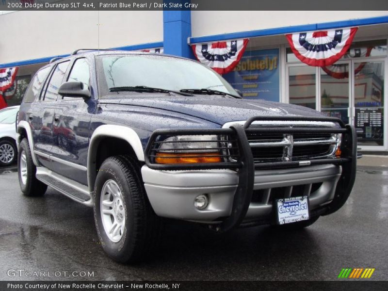 Patriot Blue Pearl / Dark Slate Gray 2002 Dodge Durango SLT 4x4
