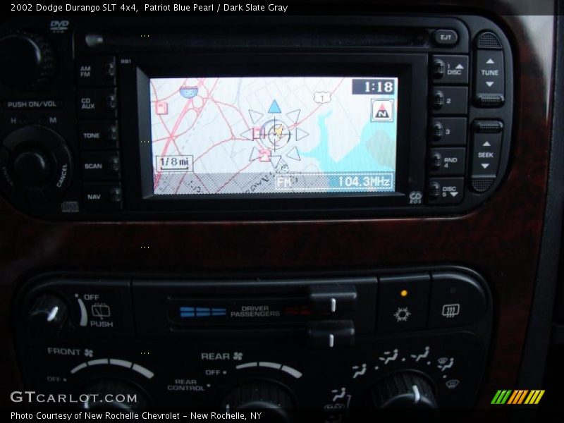 Patriot Blue Pearl / Dark Slate Gray 2002 Dodge Durango SLT 4x4