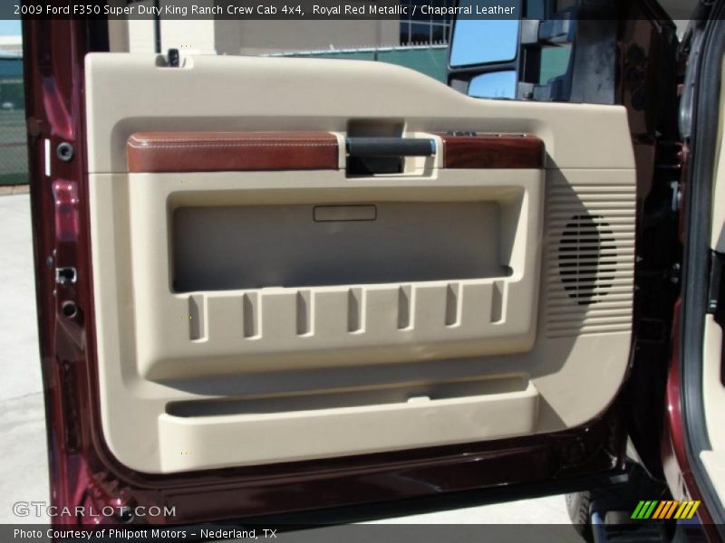 Royal Red Metallic / Chaparral Leather 2009 Ford F350 Super Duty King Ranch Crew Cab 4x4