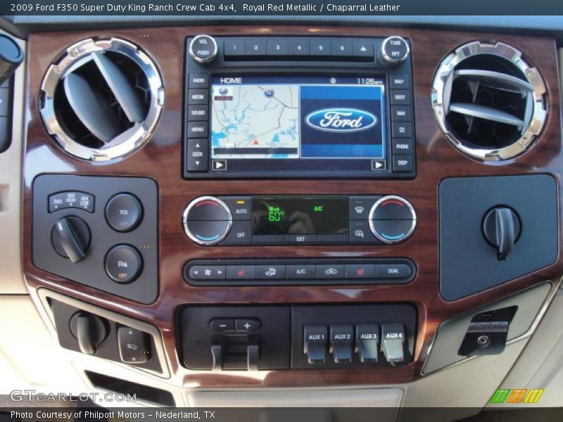Royal Red Metallic / Chaparral Leather 2009 Ford F350 Super Duty King Ranch Crew Cab 4x4
