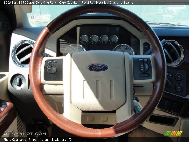 Royal Red Metallic / Chaparral Leather 2009 Ford F350 Super Duty King Ranch Crew Cab 4x4