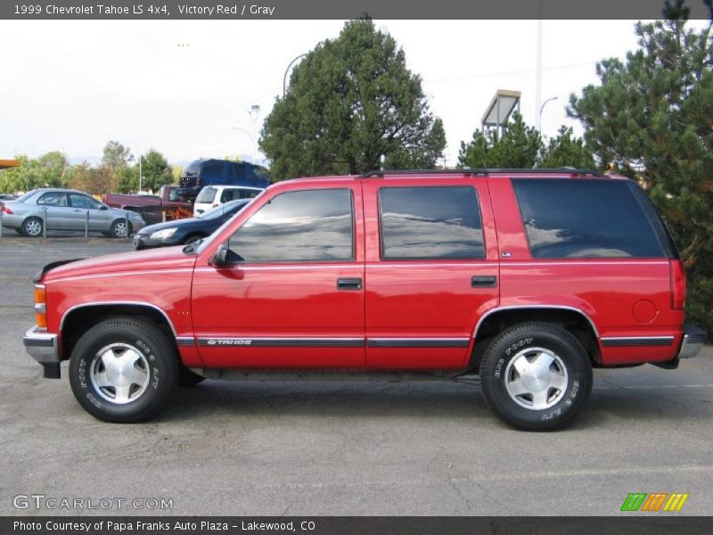 Victory Red / Gray 1999 Chevrolet Tahoe LS 4x4