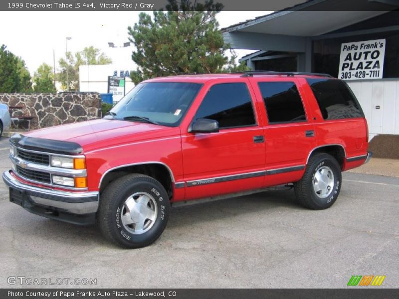 Victory Red / Gray 1999 Chevrolet Tahoe LS 4x4