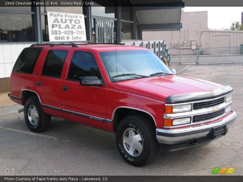 Victory Red / Gray 1999 Chevrolet Tahoe LS 4x4