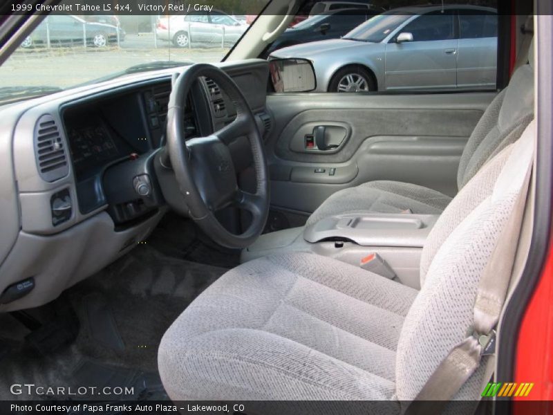 Victory Red / Gray 1999 Chevrolet Tahoe LS 4x4