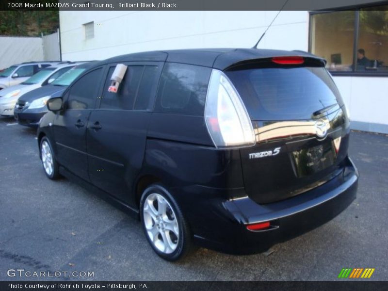 Brilliant Black / Black 2008 Mazda MAZDA5 Grand Touring