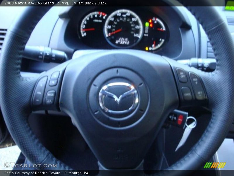 Brilliant Black / Black 2008 Mazda MAZDA5 Grand Touring