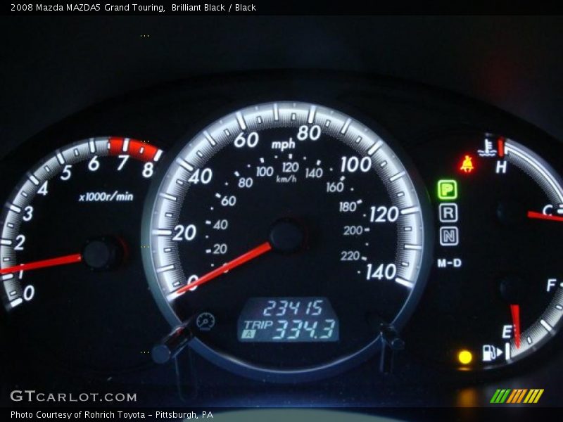 Brilliant Black / Black 2008 Mazda MAZDA5 Grand Touring