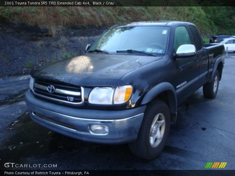 Black / Gray 2001 Toyota Tundra SR5 TRD Extended Cab 4x4