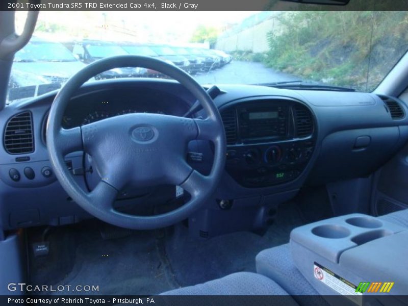 Black / Gray 2001 Toyota Tundra SR5 TRD Extended Cab 4x4
