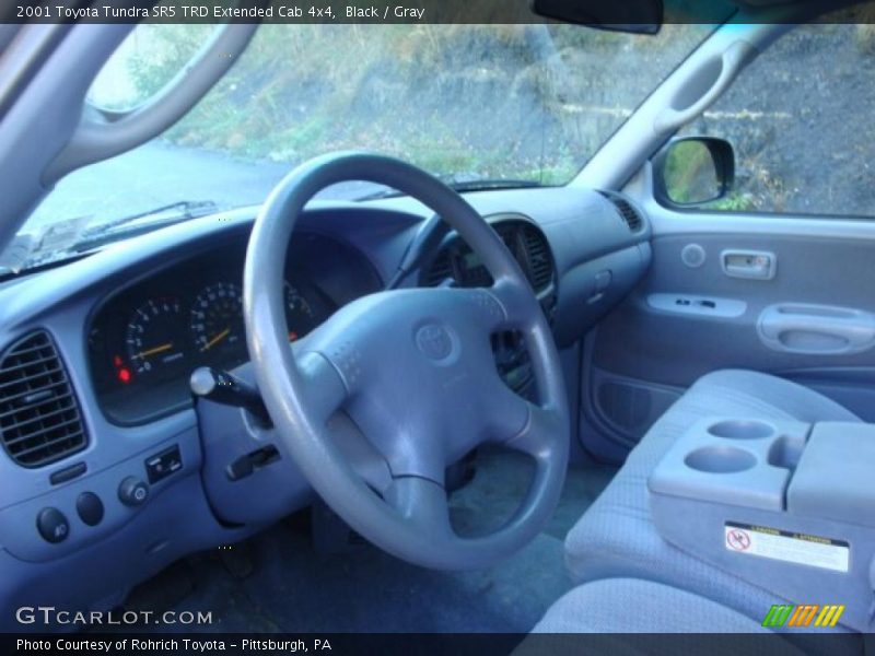 Black / Gray 2001 Toyota Tundra SR5 TRD Extended Cab 4x4