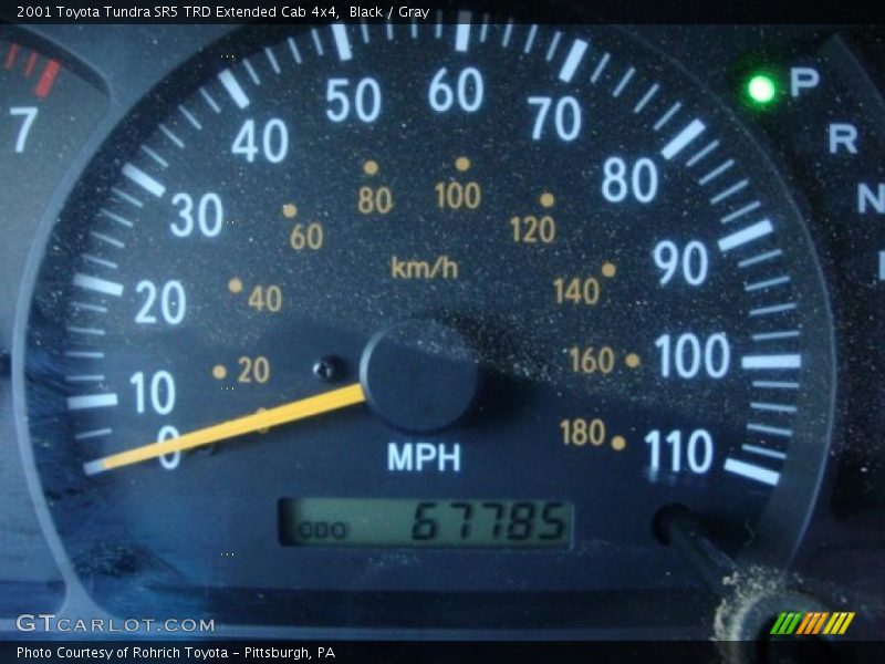 Black / Gray 2001 Toyota Tundra SR5 TRD Extended Cab 4x4