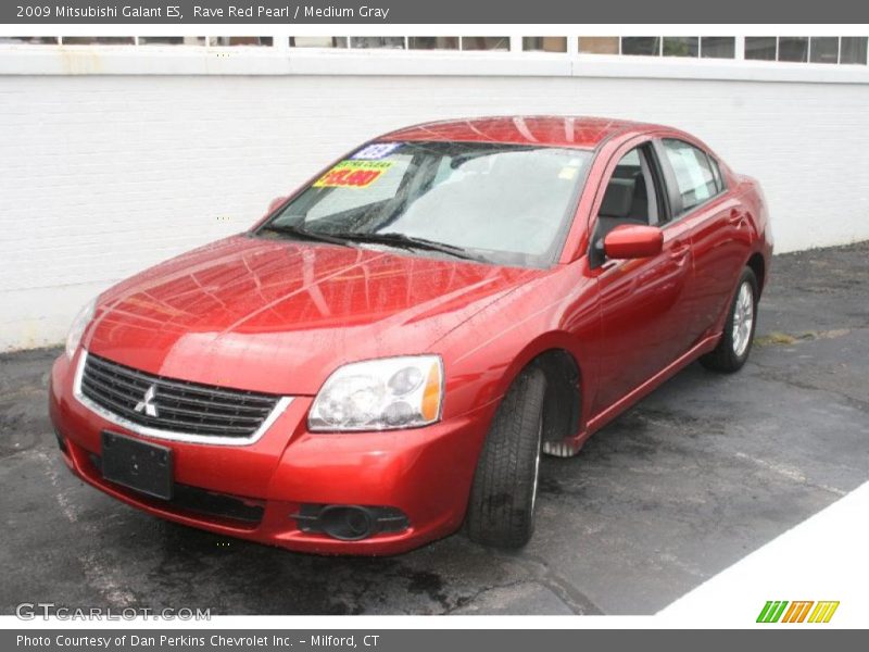 Rave Red Pearl / Medium Gray 2009 Mitsubishi Galant ES