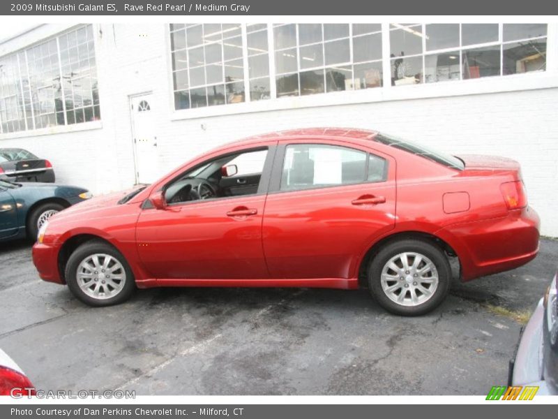 Rave Red Pearl / Medium Gray 2009 Mitsubishi Galant ES