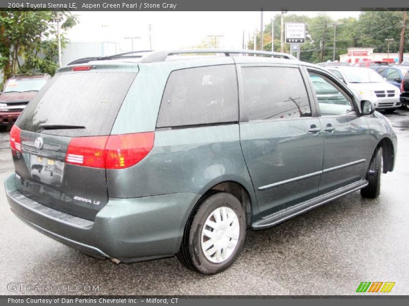 Aspen Green Pearl / Stone Gray 2004 Toyota Sienna LE