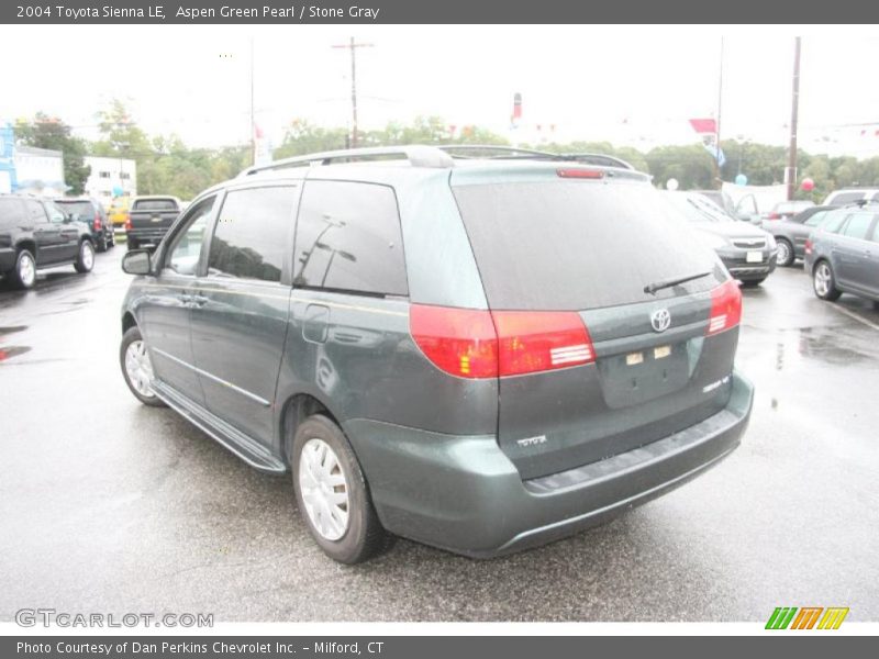 Aspen Green Pearl / Stone Gray 2004 Toyota Sienna LE