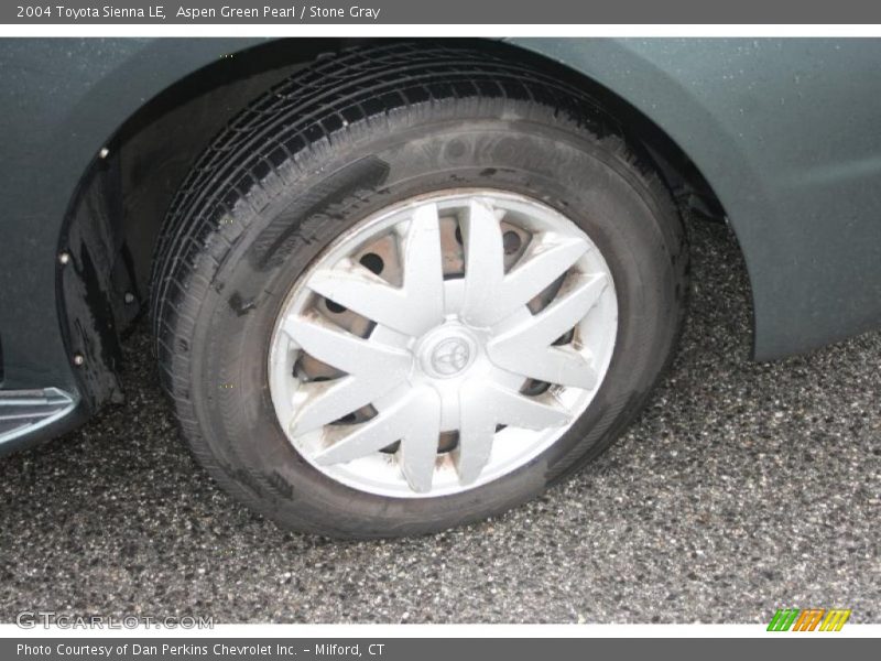 Aspen Green Pearl / Stone Gray 2004 Toyota Sienna LE
