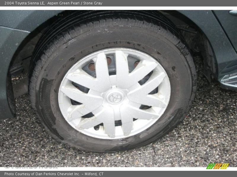 Aspen Green Pearl / Stone Gray 2004 Toyota Sienna LE