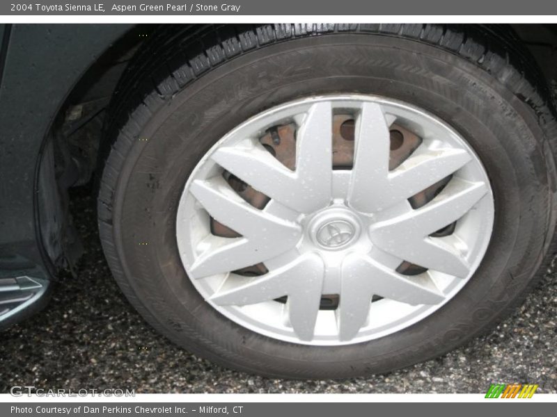 Aspen Green Pearl / Stone Gray 2004 Toyota Sienna LE