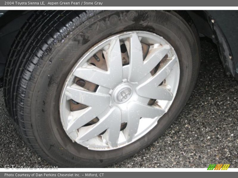 Aspen Green Pearl / Stone Gray 2004 Toyota Sienna LE