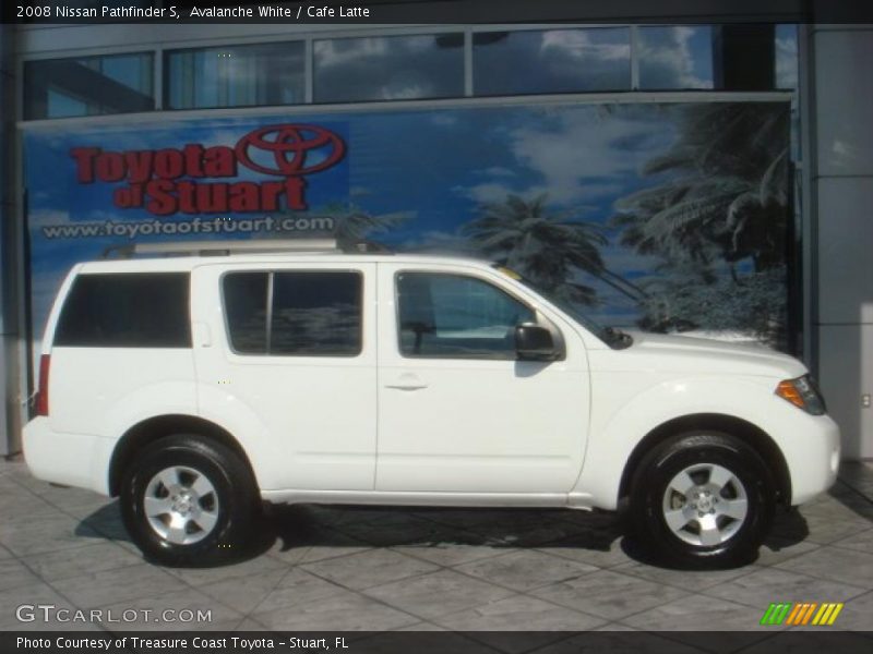 Avalanche White / Cafe Latte 2008 Nissan Pathfinder S