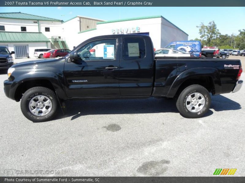 Black Sand Pearl / Graphite Gray 2007 Toyota Tacoma V6 PreRunner Access Cab