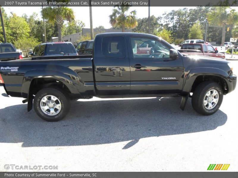 Black Sand Pearl / Graphite Gray 2007 Toyota Tacoma V6 PreRunner Access Cab