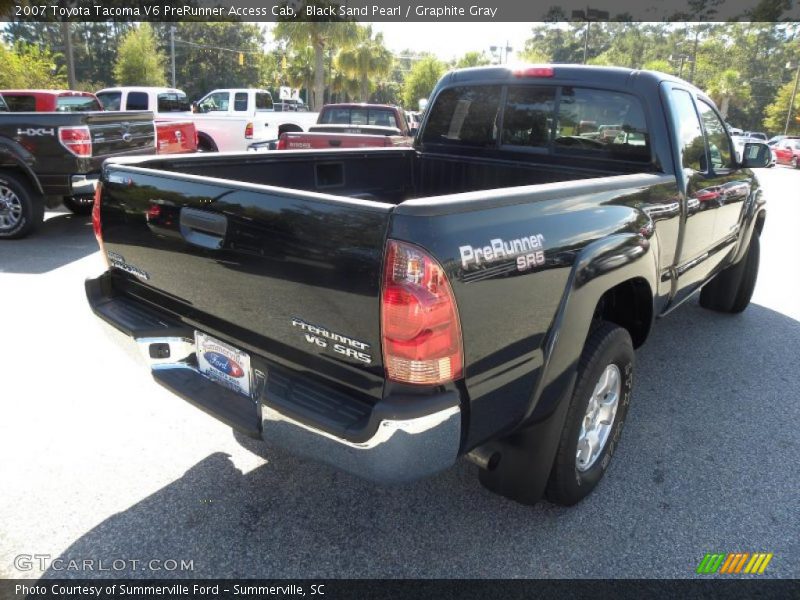 Black Sand Pearl / Graphite Gray 2007 Toyota Tacoma V6 PreRunner Access Cab