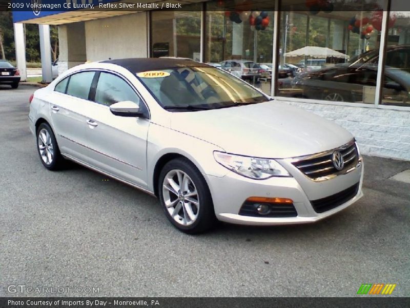 Reflex Silver Metallic / Black 2009 Volkswagen CC Luxury