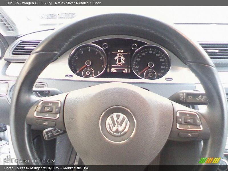 Reflex Silver Metallic / Black 2009 Volkswagen CC Luxury