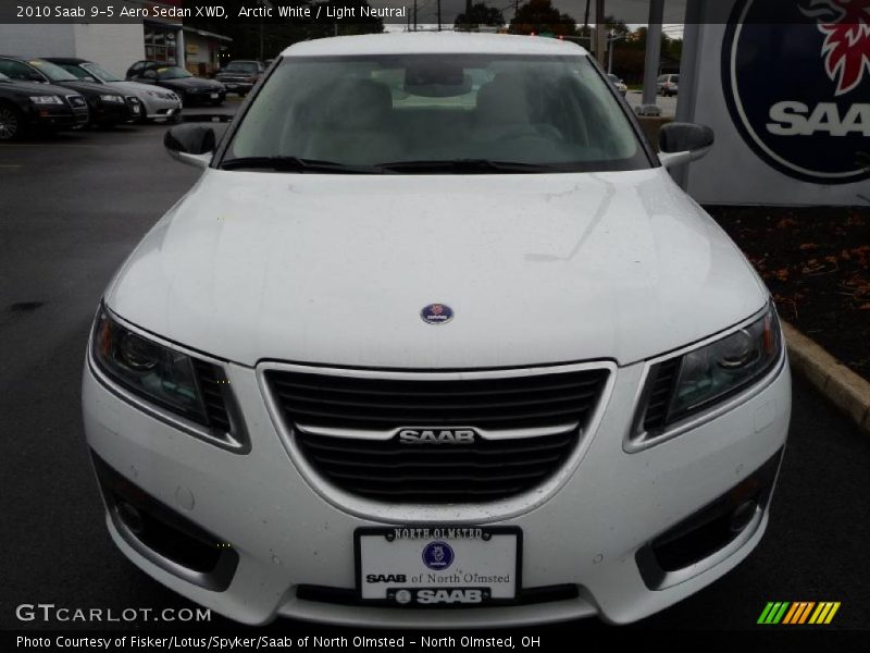 Arctic White / Light Neutral 2010 Saab 9-5 Aero Sedan XWD