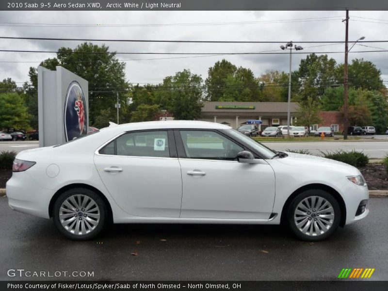 Arctic White / Light Neutral 2010 Saab 9-5 Aero Sedan XWD