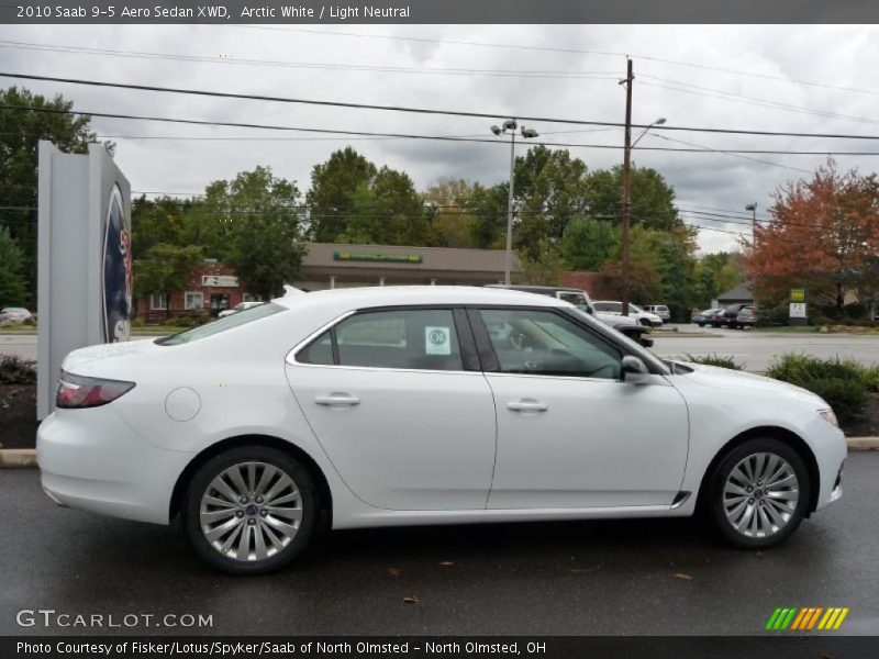 Arctic White / Light Neutral 2010 Saab 9-5 Aero Sedan XWD