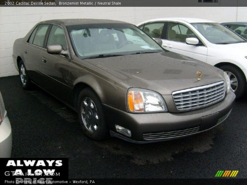 Bronzemist Metallic / Neutral Shale 2002 Cadillac DeVille Sedan