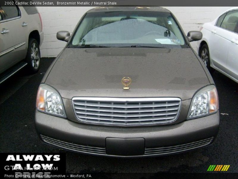 Bronzemist Metallic / Neutral Shale 2002 Cadillac DeVille Sedan