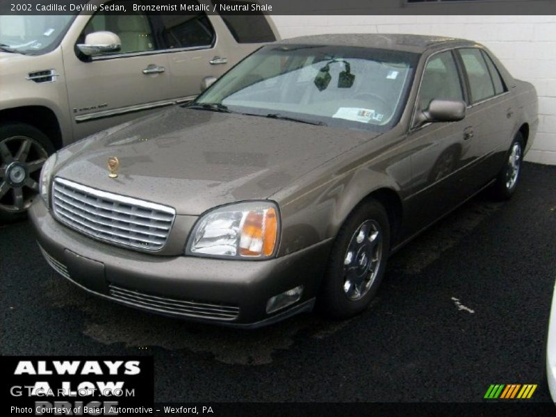 Bronzemist Metallic / Neutral Shale 2002 Cadillac DeVille Sedan