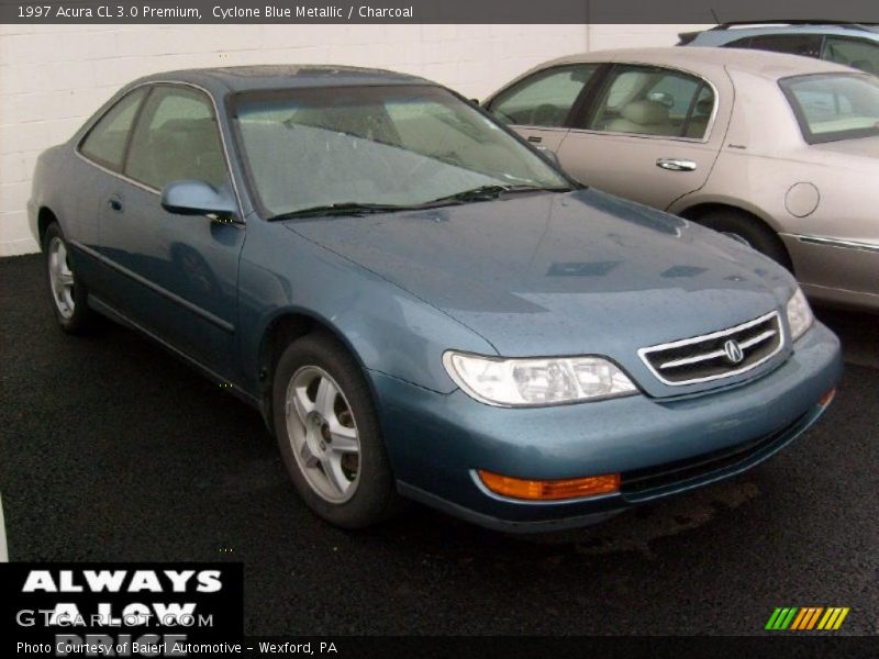 Cyclone Blue Metallic / Charcoal 1997 Acura CL 3.0 Premium